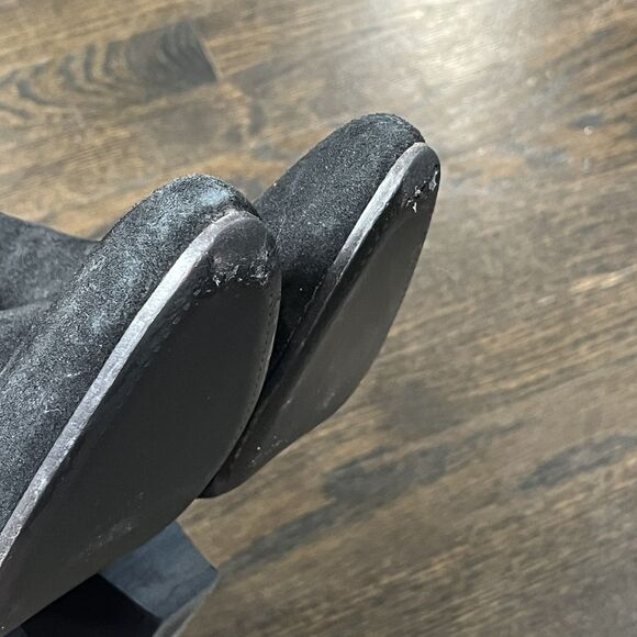 Sezane Boots Women’s EU 41 US 10 Andy Black Suede Ankle Bootie Classic Minimal - Picture 6 of 8